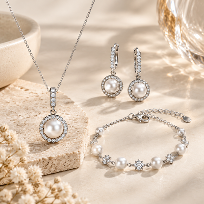 Zelumora Pearl Wedding Set