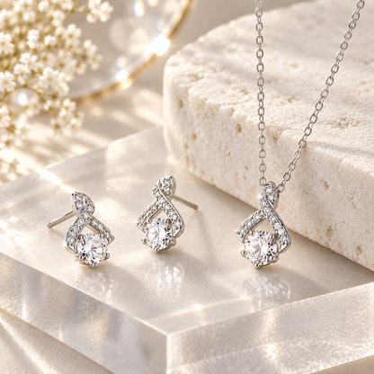 Zelumora Pearl Diamond Set