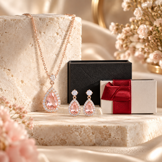 Zelumora Pearl Jewelry Set