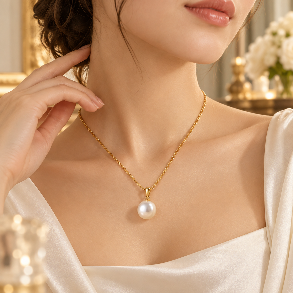 Zelumora Pearl Jewelry Set